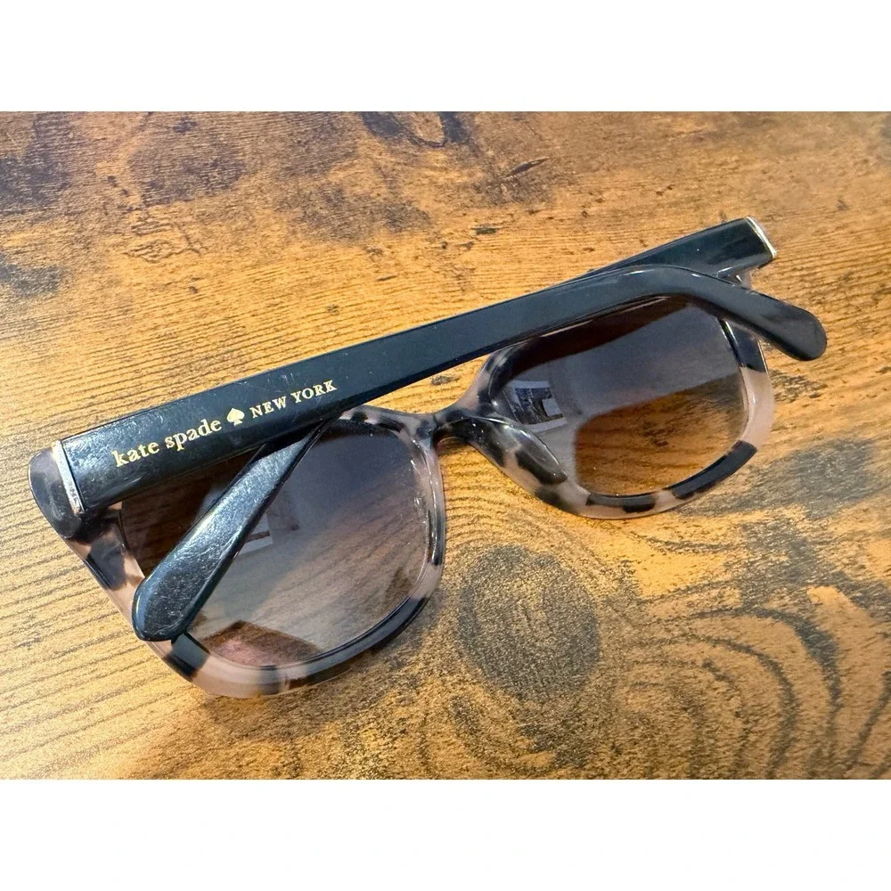 Kate‎ Spade New York Cat Eye Sunglasses Grey Lavender Tortoise AMARIS 55 18 135